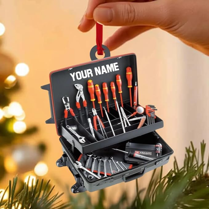 Custom Lineman Tool  Christmas Ornament