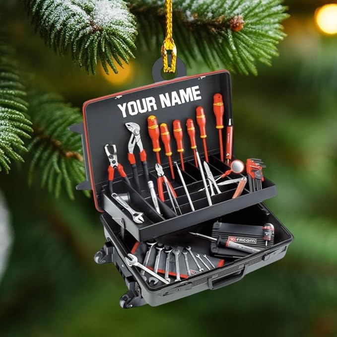 Custom Lineman Tool  Christmas Ornament