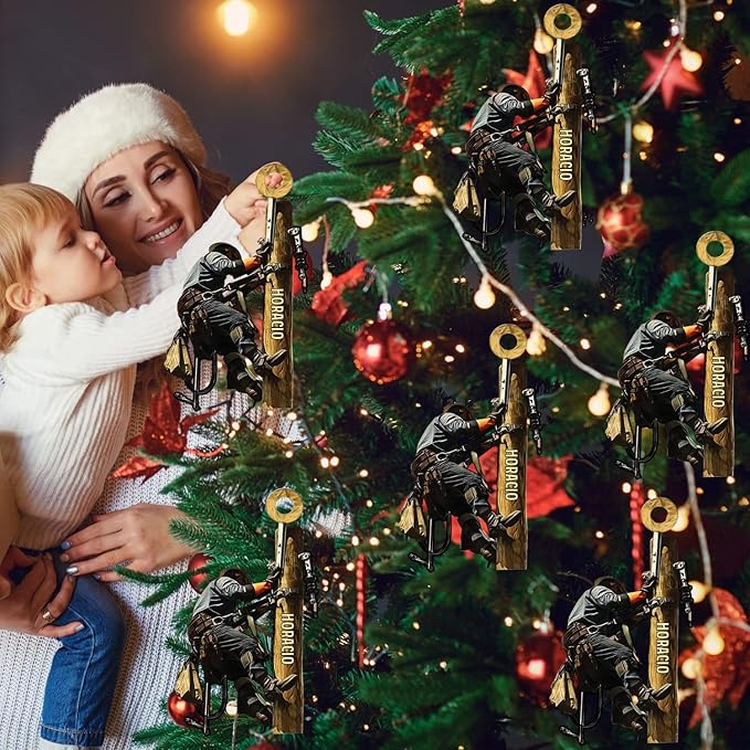 Custom Name Lineman Christmas Ornament