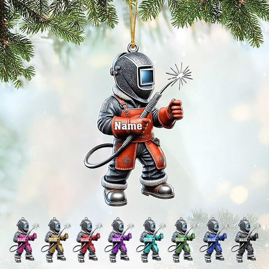Custom Welder Welding Style 11 Christmas Ornament