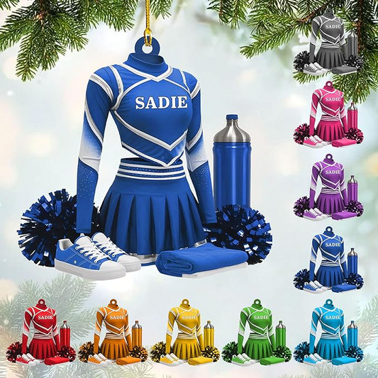 Custom Cheerleaders Style 12 Christmas Ornament