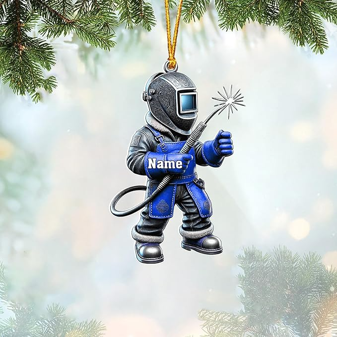 Custom Welder Welding Style 11 Christmas Ornament