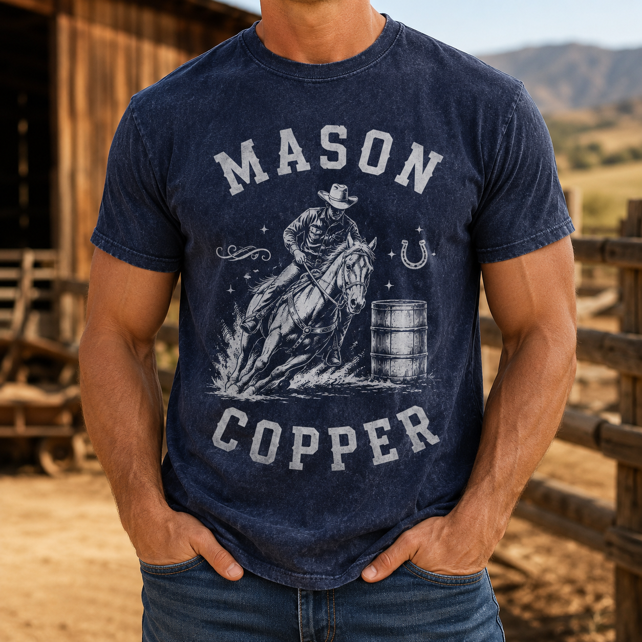Custom Photo Ride Horse Wash T-Shirt | Personalized Horse Lover Shirt | Gift For Horse Lovers TOM99
