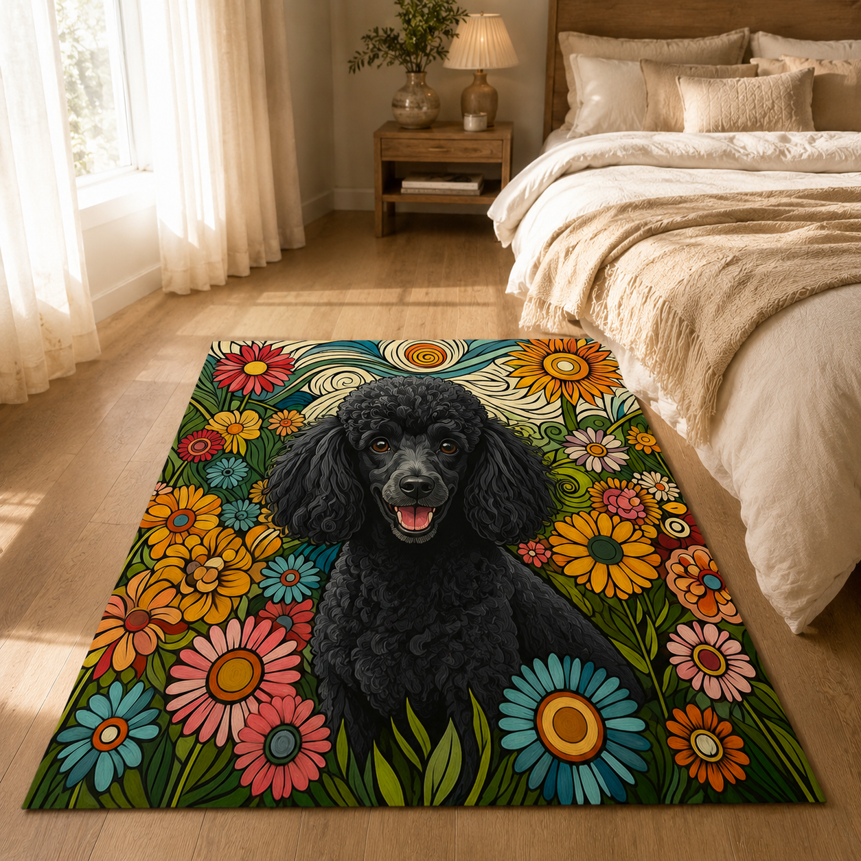Custom Photo Dog Area Rug | Gift For Dog Lovers