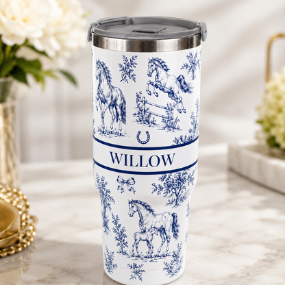 Custom Photo Horse 30oz Tumbler | Gift For Horse Lovers | Pet Lover Gifts TOM99