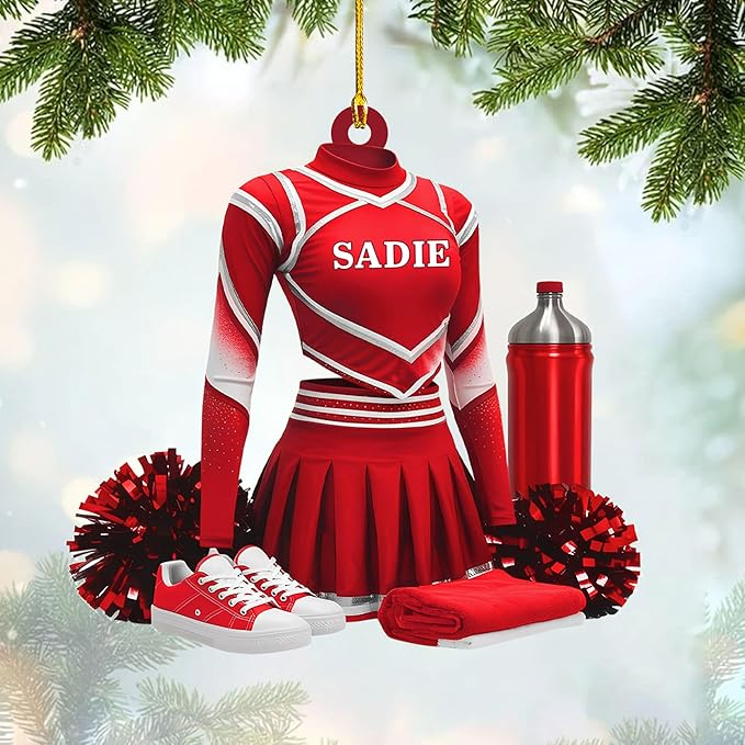 Custom Cheerleaders Style 12 Christmas Ornament
