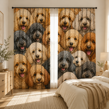 Custom Photo Dog Window Curtain | Gift For Dog Lover