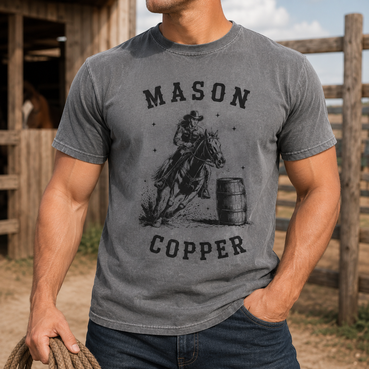Custom Photo Ride Horse Wash T-Shirt | Personalized Horse Lover Shirt | Gift For Horse Lovers TOM99