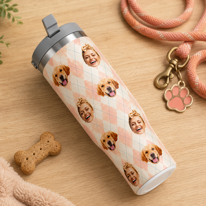 Custom Photo Dog 30oz Tumbler | Gift For Dog Lovers | Pet Lover Gifts TOM99
