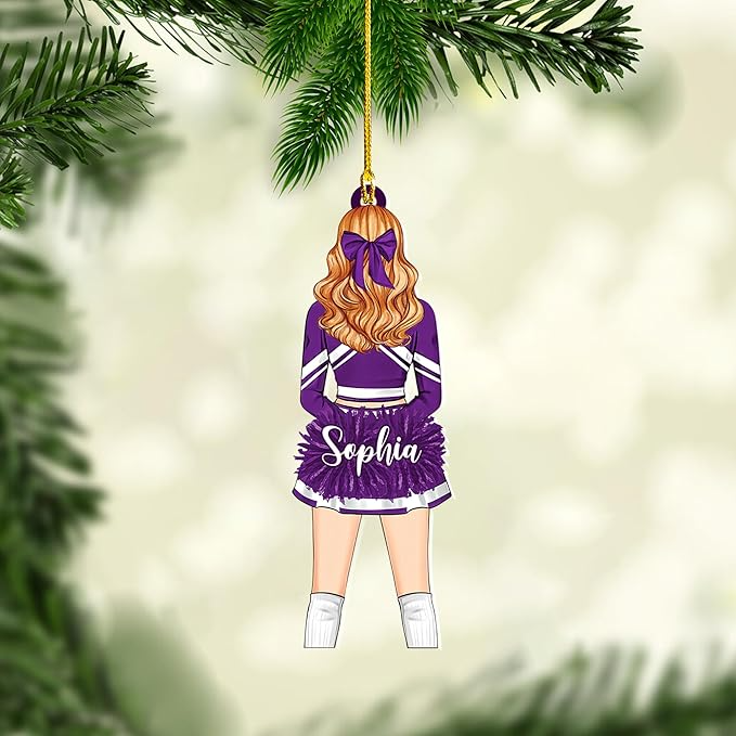 Custom Cheerleaders Style 06 Christmas Ornament
