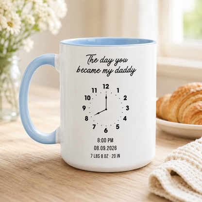 Custom Photo Become My Daddy Mug, Personalized Mug Mug For Husband Dad Grandfather TOM99