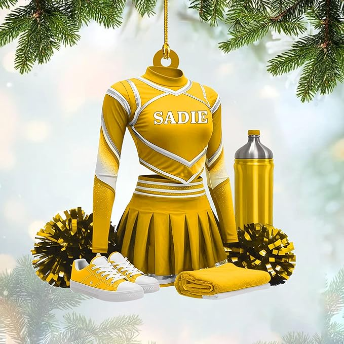 Custom Cheerleaders Style 12 Christmas Ornament