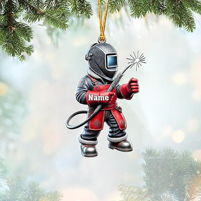 Custom Welder Welding Style 11 Christmas Ornament