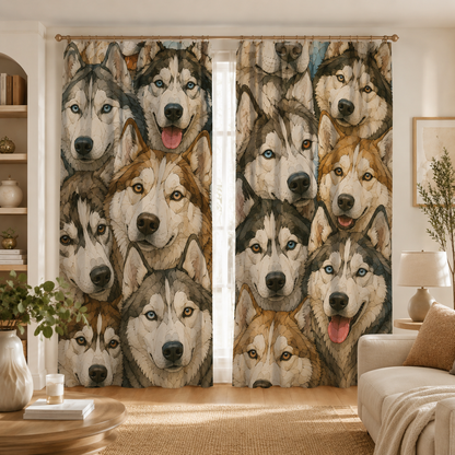 Custom Photo Dog Window Curtain | Gift For Dog Lover