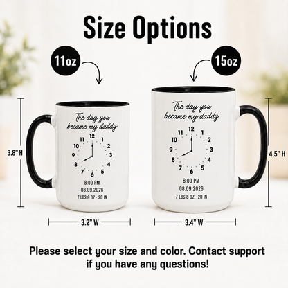 Custom Photo Become My Daddy Mug, Personalized Mug Mug For Husband Dad Grandfather TOM99