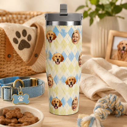 Custom Photo Dog 30oz Tumbler | Gift For Dog Lovers | Pet Lover Gifts TOM99