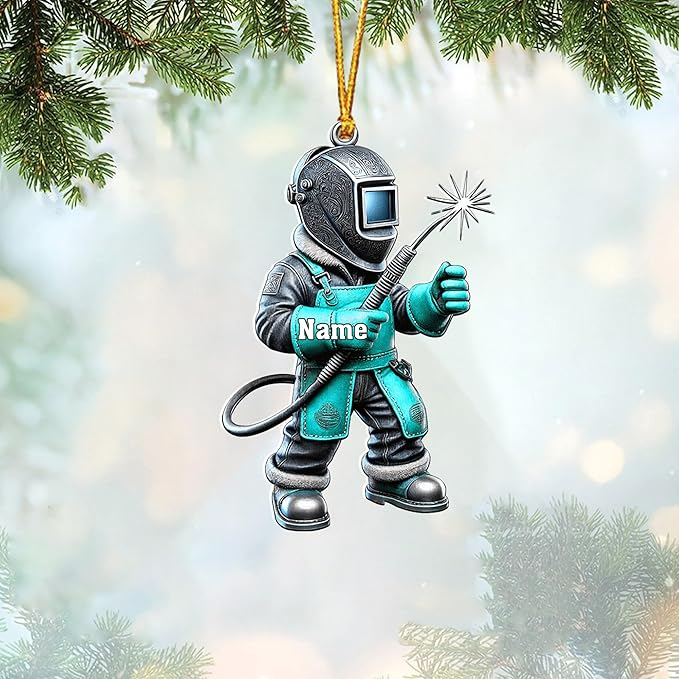 Custom Welder Welding Style 11 Christmas Ornament