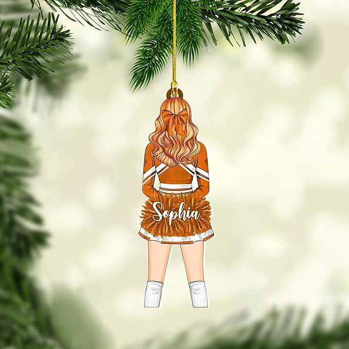Custom Cheerleaders Style 06 Christmas Ornament