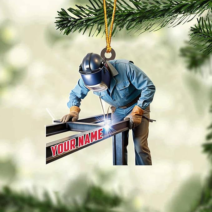 Custom Welder Style 09 Christmas Ornament