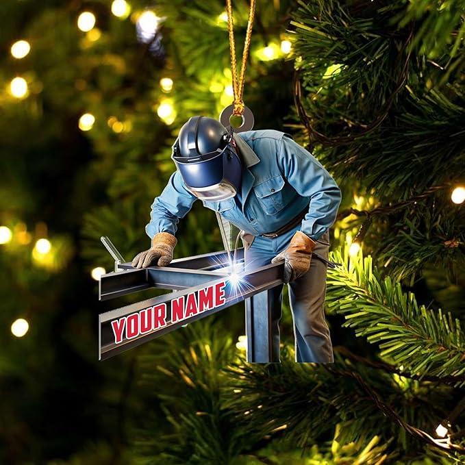 Custom Welder Style 09 Christmas Ornament