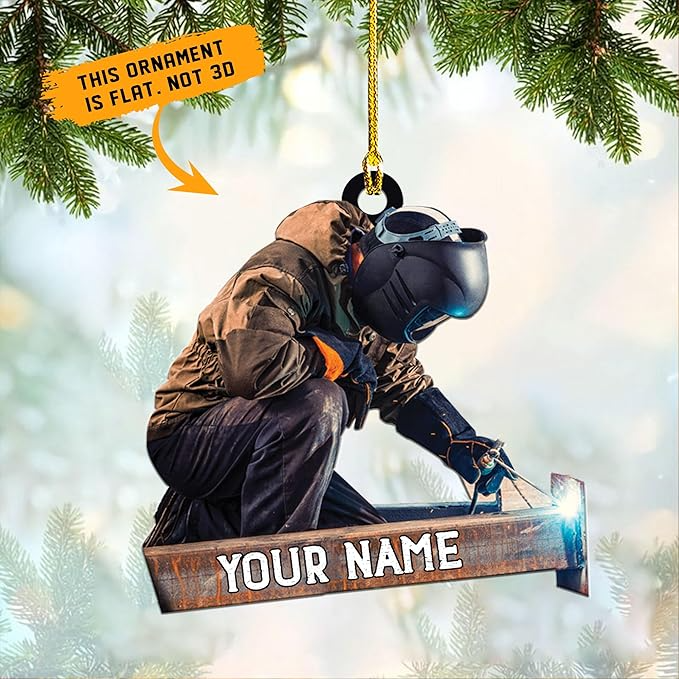 Custom Welder Style 04 Christmas Ornament