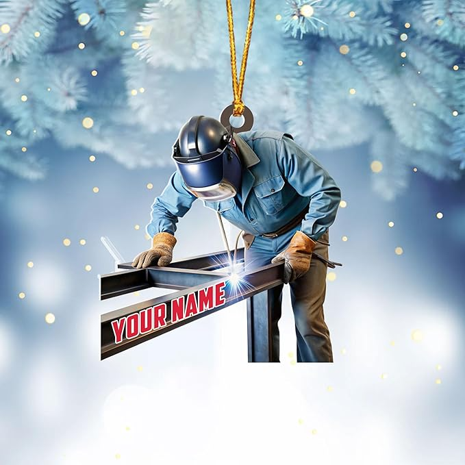 Custom Welder Style 09 Christmas Ornament