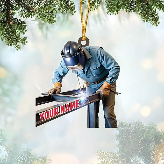Custom Welder Style 09 Christmas Ornament