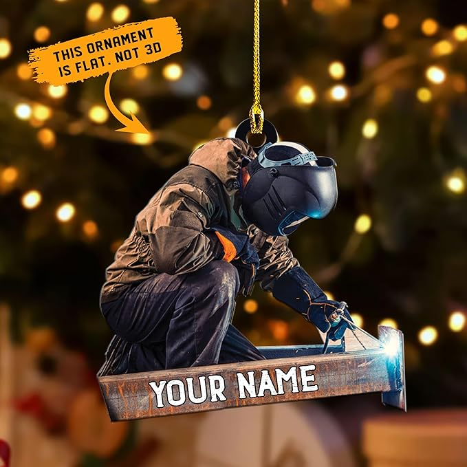 Custom Welder Style 04 Christmas Ornament