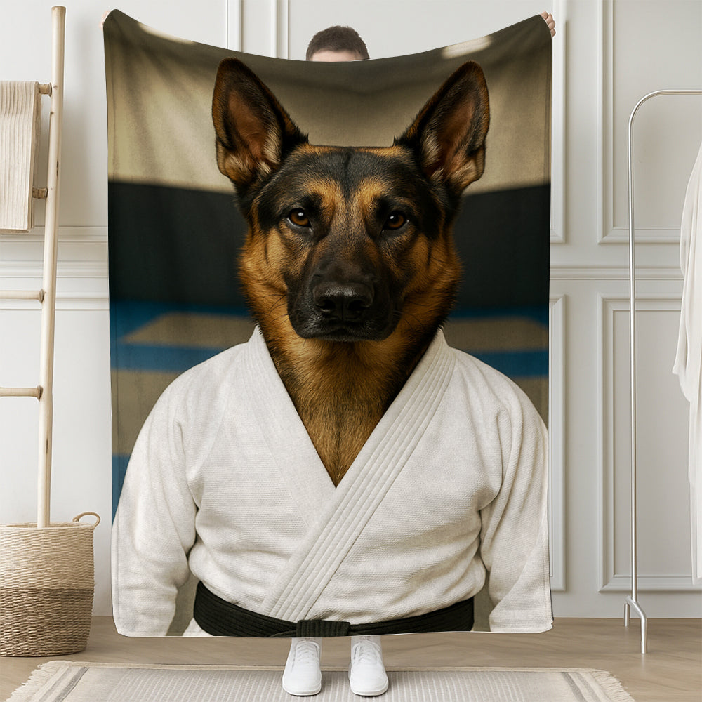 Custom Photo Jiu Jitsu Dog BlanketGift For Dog Lovers