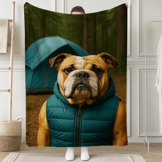Custom Photo Dog Camping BlanketGift For Dog Lovers