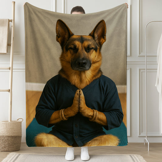 Custom Photo Yoga Dog BlanketGift For Dog Lovers
