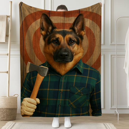 Custom Photo Axe Throw Dog BlanketGift For Dog Lovers