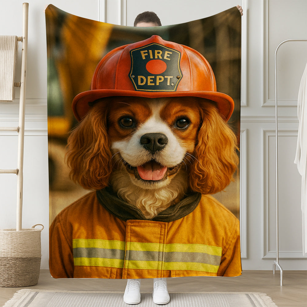 Custom Photo Construction Builder BlanketGift For Dog Lovers