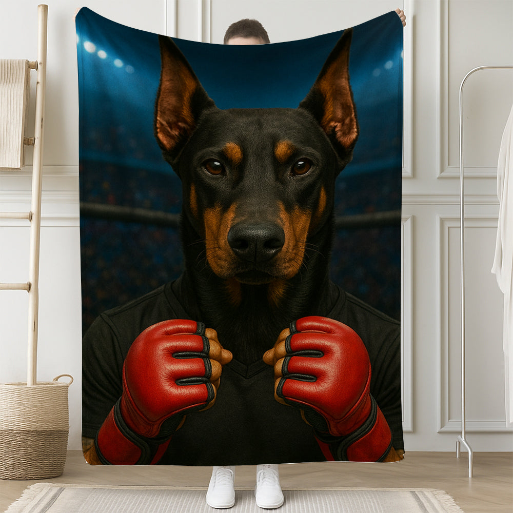 Custom Photo Mma Dog BlanketGift For Dog Lovers