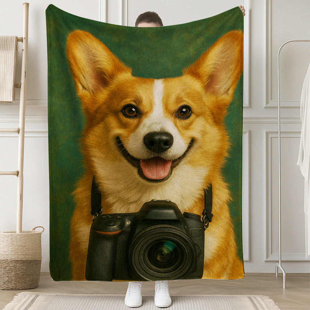 Custom Photo Photographer Dog BlanketGift For Dog Lovers