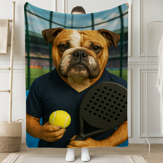 Custom Photo Paddle Player Dog BlanketGift For Dog Lovers