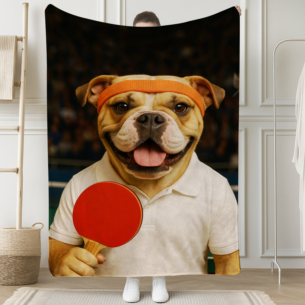 Custom Photo Table Tennis Dog Gift For Dog Lovers