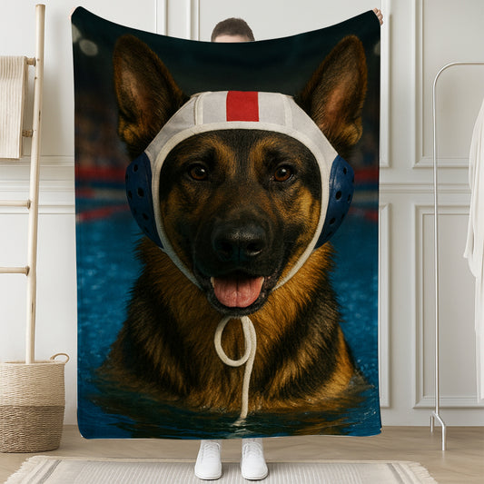 Custom Photo Swimmer Dog BlanketGift For Dog Lovers