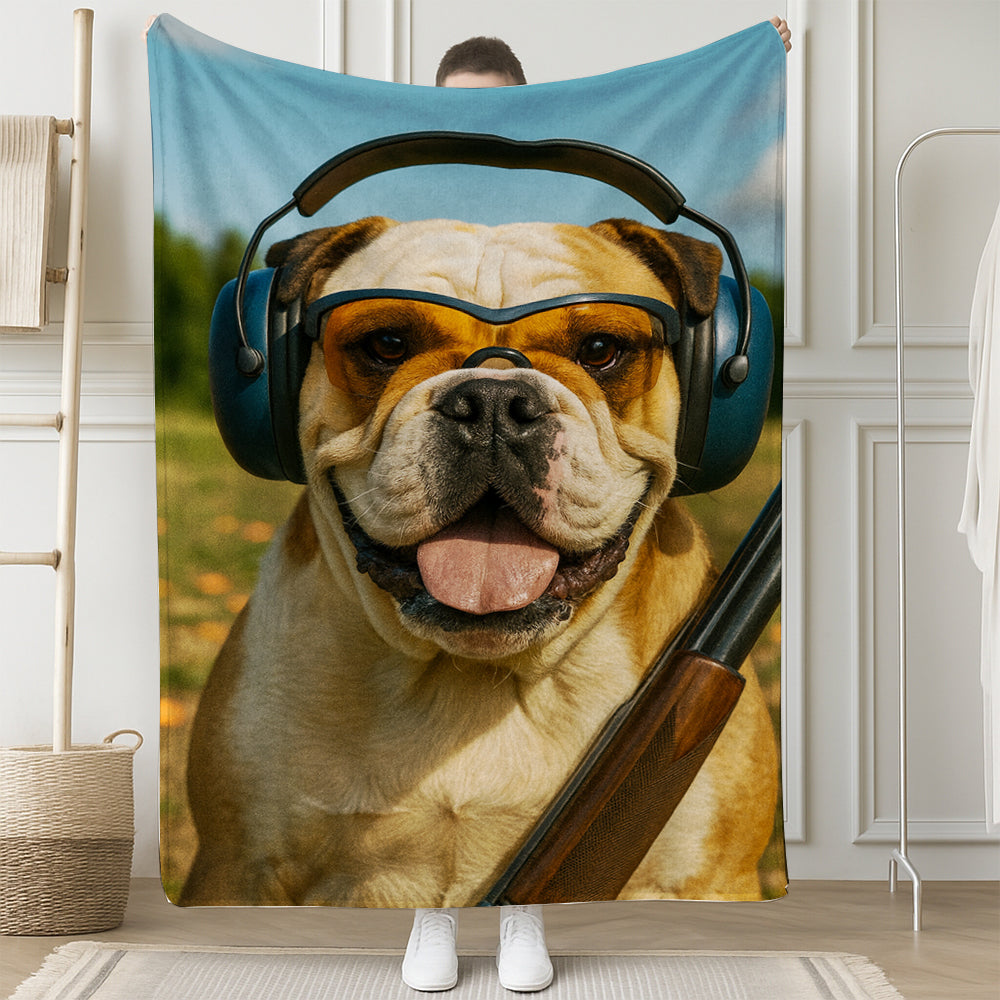 Custom Photo Lacrosse Dog BlanketGift For Dog Lovers