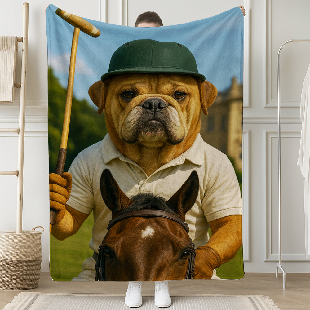 Custom Photo Polo Sport Dog BlanketGift For Dog Lovers