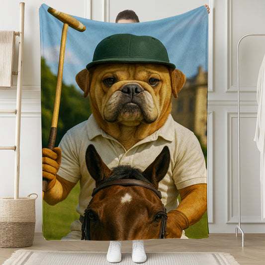 Custom Photo Polo Sport Dog BlanketGift For Dog Lovers