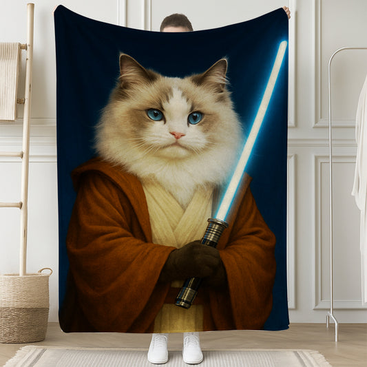 Custom Photo Master Paw Cat Blanket Gift For Cat Lovers