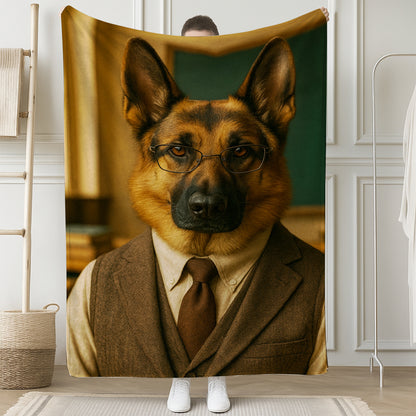 Custom Photo Professor Teacher Dog BlanketGift For Dog Lovers