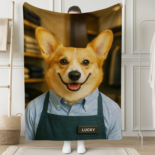 Custom Photo Clothing Store Dog BlanketGift For Dog Lovers