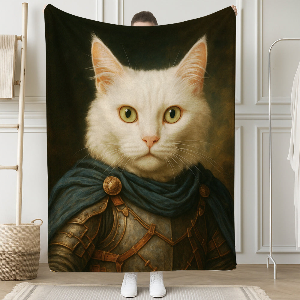 Custom Cat Photo Viking Blanket _ Gift For Cat Lovers