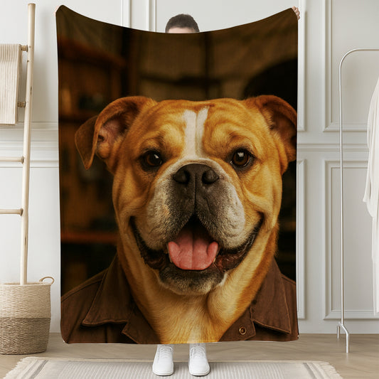 Custom Photo Mechanic Dog BlanketGift For Dog Lovers