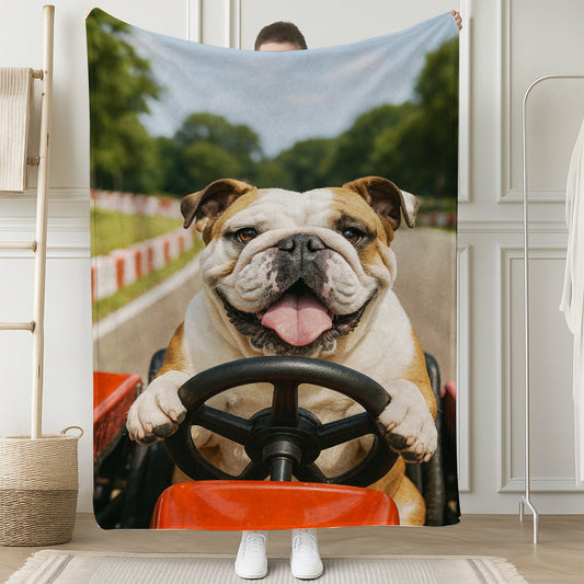 Custom Photo Dog Go Kart BlanketGift For Dog Lovers