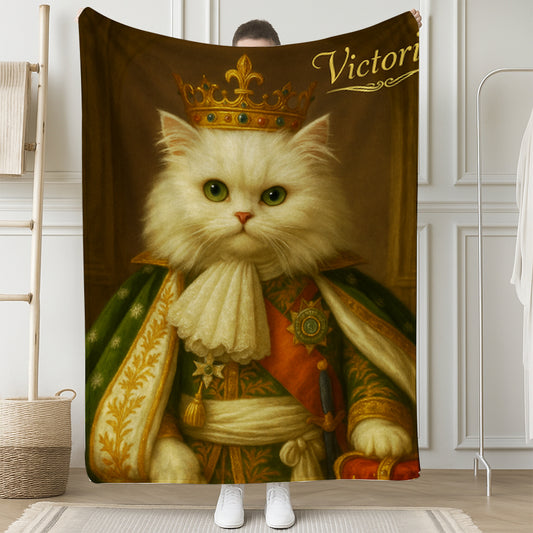 Custom Photo Napoleon Cat Blanket Gift For Cat Lovers