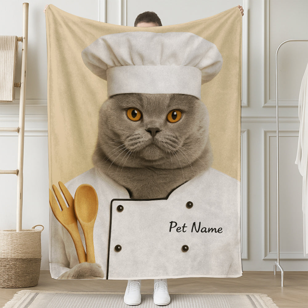 Custom Photo Cat Chef For Cat Lover