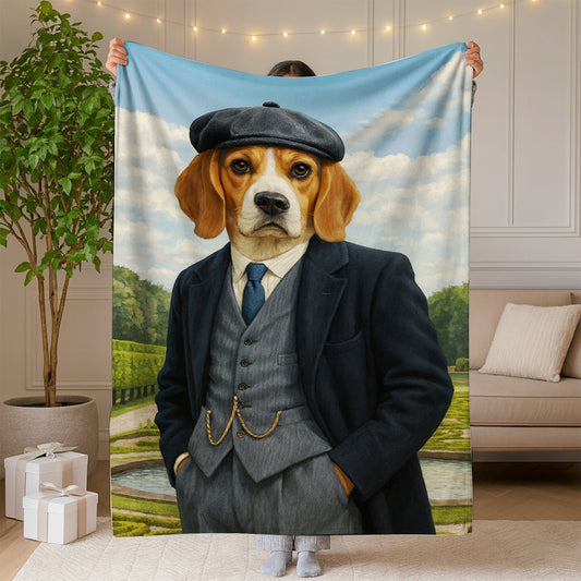 Custom Photo Pawky Blinder Dog Canvas